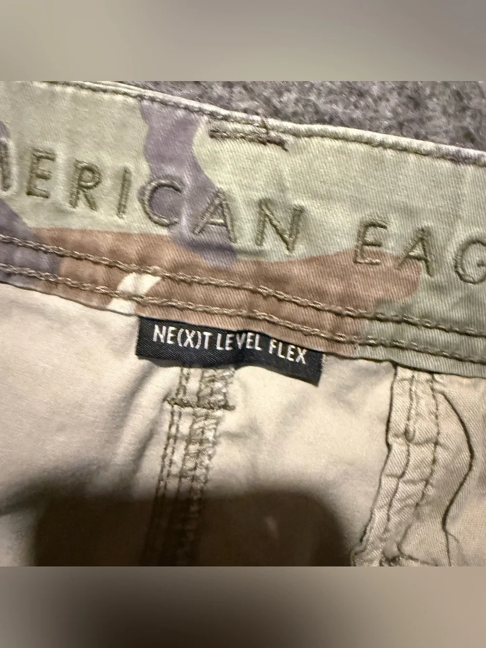 American Eagle Camo Cargo Shorts Mens 40 Longer Length 11